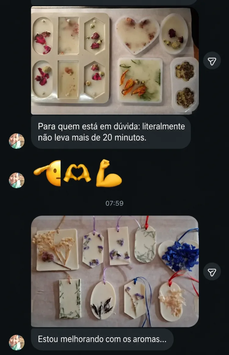 Registro de produção de placas botânicas e evolução dos aromas