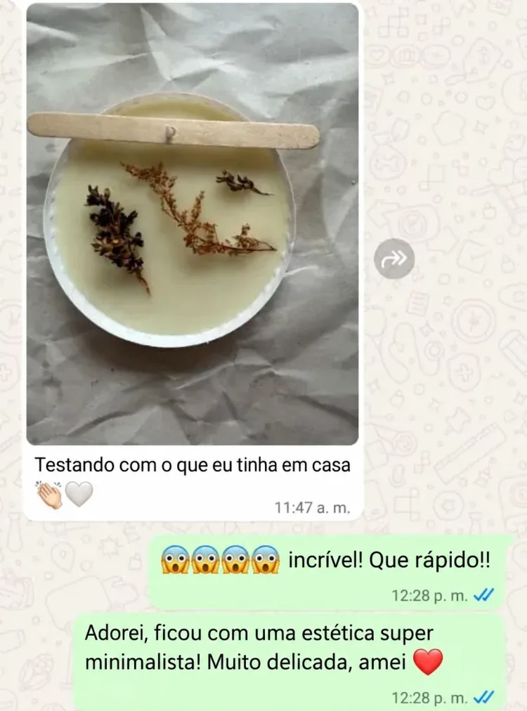 Teste de placa aromática com materiais disponíveis em casa